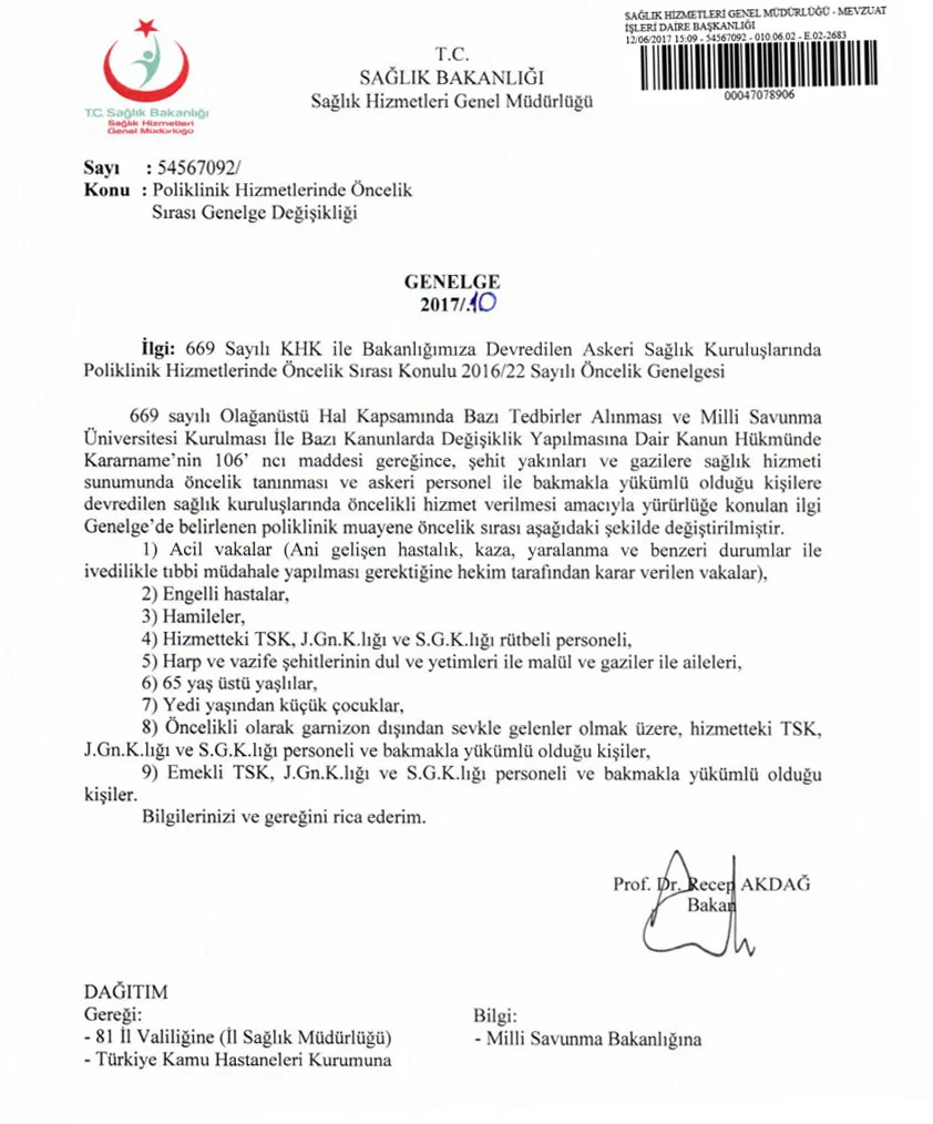 Öncelikli Hastalar